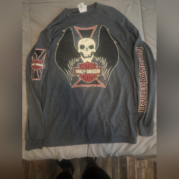 Harley-Davidson Other - Mens Harley-Davidson Gray Long Sleeve T-Shirt